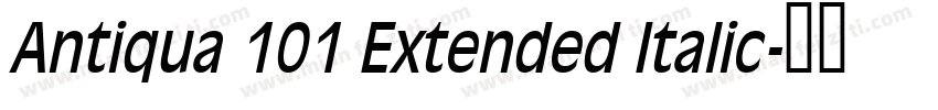 Antiqua 101 Extended Italic字体转换